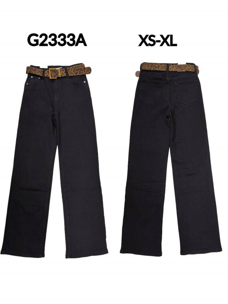 Spodnie damskie jeansy Roz XS-XL, 1 Kolor Paczka 10 szt